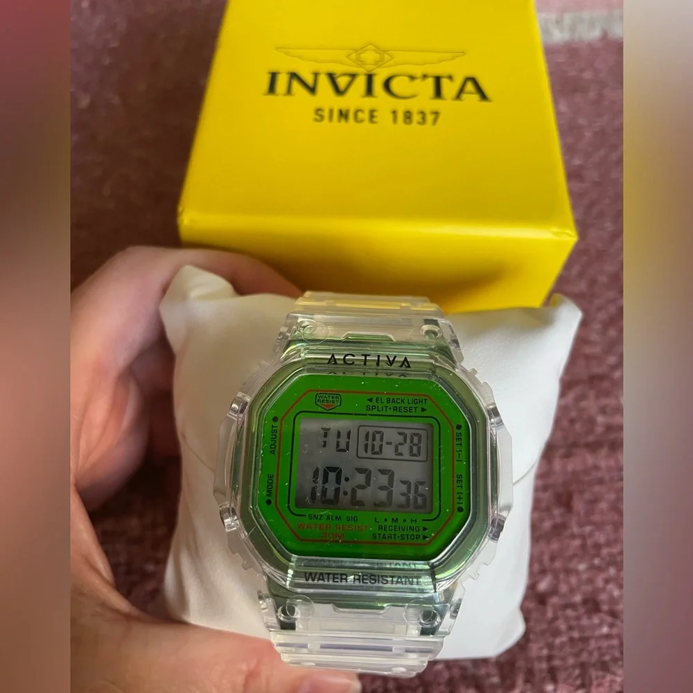 Invicta Transparent Activa Retro X Digital Watch